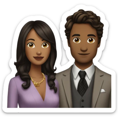 Rufus and Lily gossip girl sticker