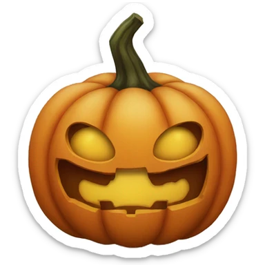 halloween pumpkin sticker