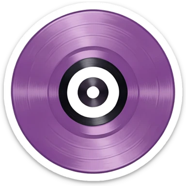 Mauve record  sticker
