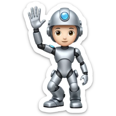 Futuristic Construction company AI prompt engineer mascot" Theme is climb higher" sticker
