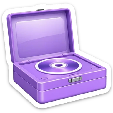 aesthetically pleasing CD game box in lavender color sticker