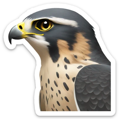peregrine falcon with ht sticker