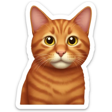 Red cat sticker