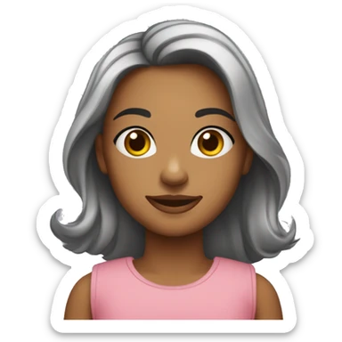 Mulher dizendote amo meu pedacinho de estresse  sticker