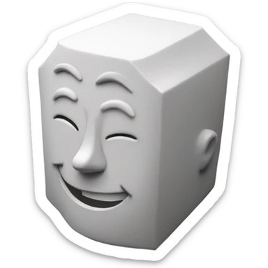 a 3d prisma from side perspective, simple and minim sticker