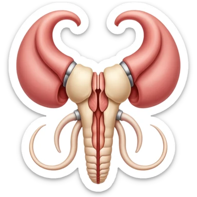retroverted retroflexed  human uterus sticker