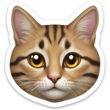 Un astrounata con cabeza de gato sticker