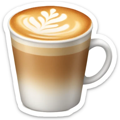 cup of latte   sticker