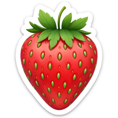 lineart strawberry sticker