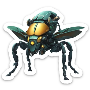 Beetle mecha sticker