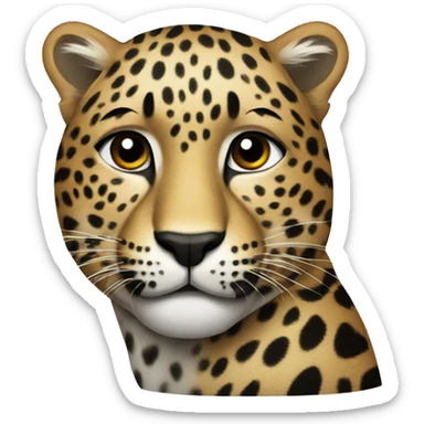 Leopard sticker