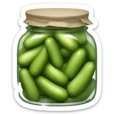 Jar of pickles sticker