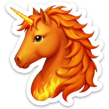 fire horse sticker