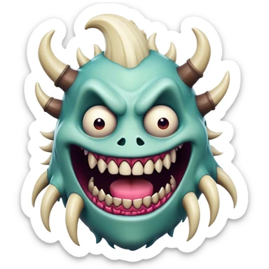 gore monster teeth stretching long wheres hubert discord moderator nad because he gets no play inside chipotle and has no swag chilling on fortnite  sticker