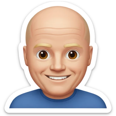 Steve Mcfadden bald sticker