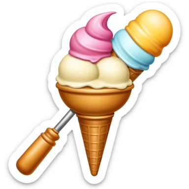 Ice Cream scoop sticker