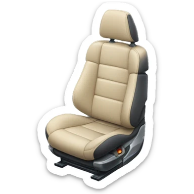 car seat with car neck rest sticker