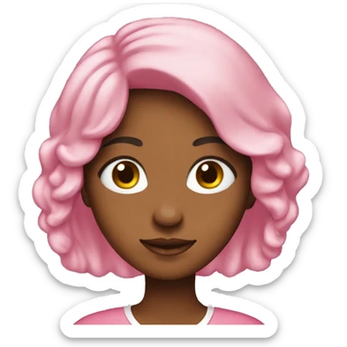 Pink Christian Girl Emojis sticker