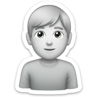  boy drawing in autocad sticker