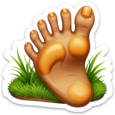 An image of a Tar heel foot sticker