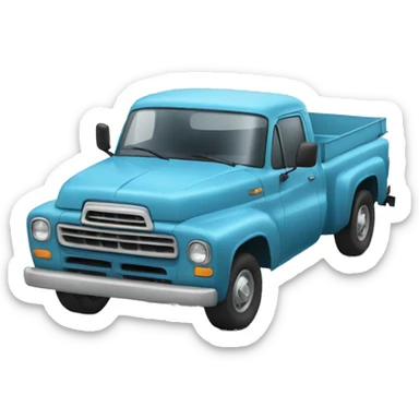 Gallón of water in a pick up truck sticker