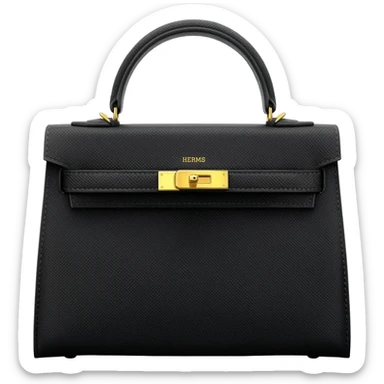 matte black kelly hermes bag sticker