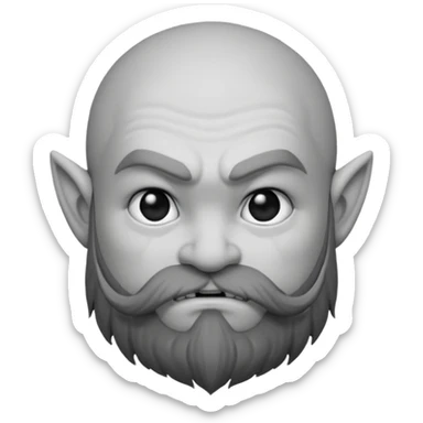 Enano dnd estilo (dibujo antiguo blanco y negro) (ESTILO DARK ANIME Y QUE SE NOTE QUE ES UN ENANO) sticker