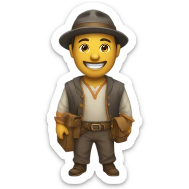 Happy-merchant sticker