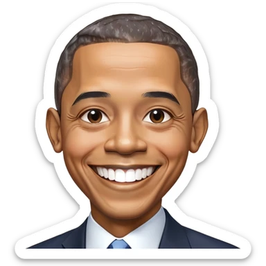 Obama AI agent  sticker