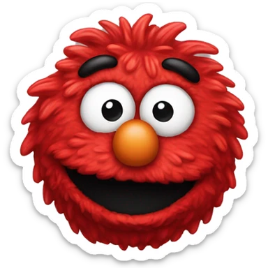 Cute Elmo head sticker