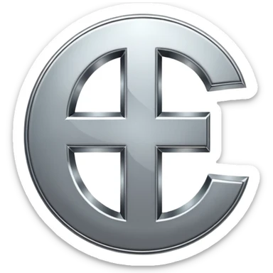 $ dollar metal symbol sticker