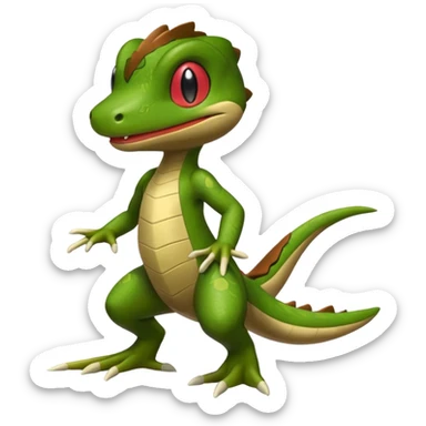 Nuzleaf-Treecko-Axew-fusion sticker