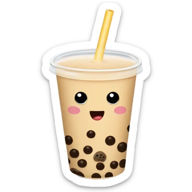 Bubble tea sticker