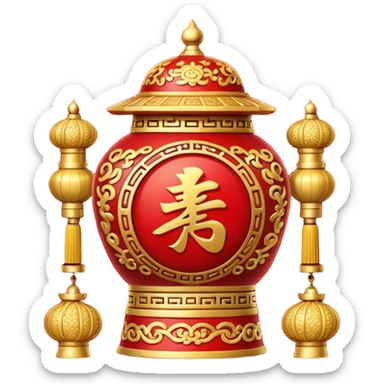 Chinese theme emoji items sticker