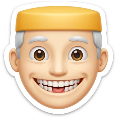 Cute insta denture   sticker