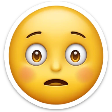 Funny confused emoji  sticker