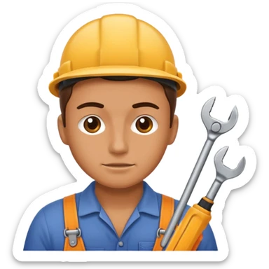 person Repairing a tool sticker