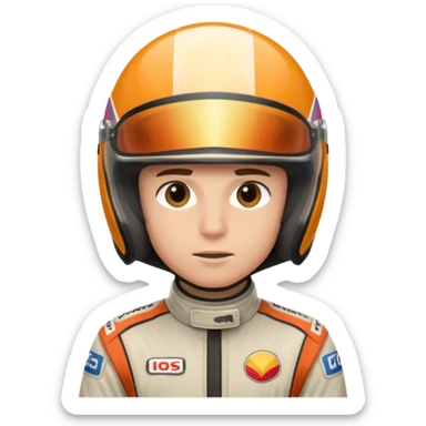 Race car driver sticker
