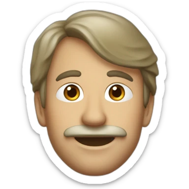 Charles gloups je suis un petit Poisson  sticker