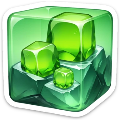 Chartreuse on the rocks sticker