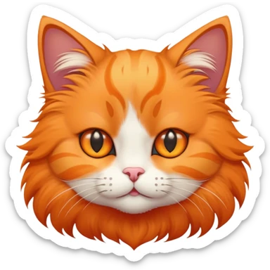 Cat star eyes sticker