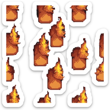 number 100 with flames sticker