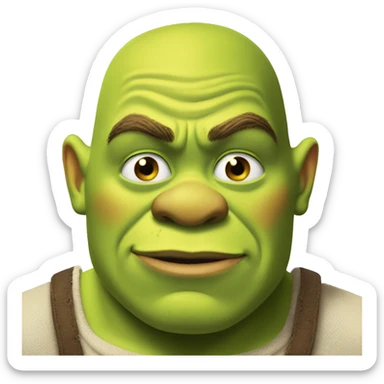 Shrek being hot sticker