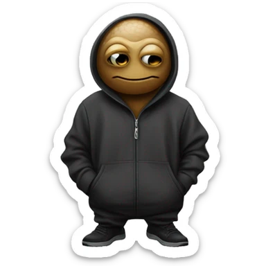 Snail and a tracksuit looking like he’s in the mafia. sticker