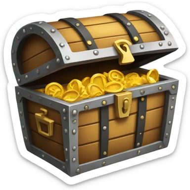 Treasure chest sticker