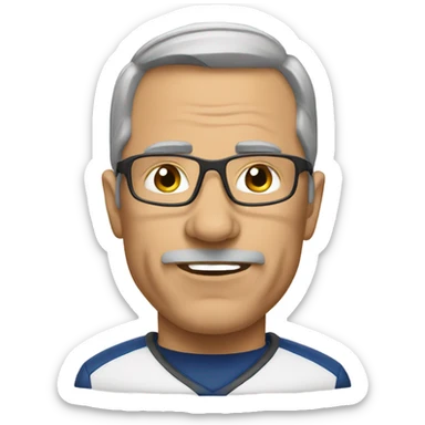 Football coach sticker