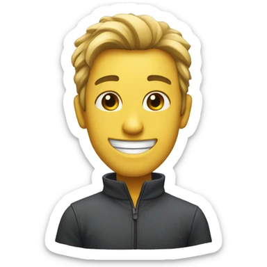 Uncanny smile sticker