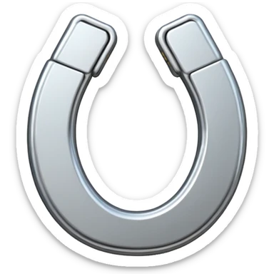 horseshoe magnet sticker