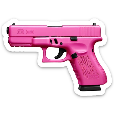 Pink Glock 10 sticker