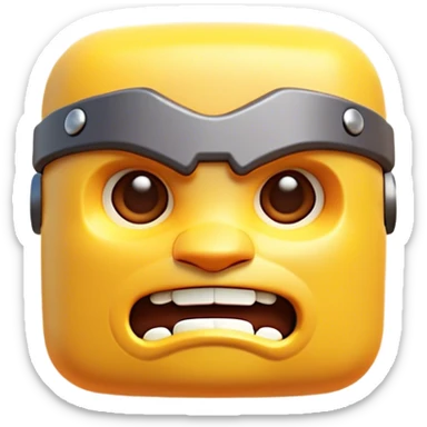 Clash of Clans aesthetic: Cinematic Playful Nintendo 64 Console Portrait Emoji, rendered in a 3D vector-style similar to standard emojis with minimal shading and bold, simplified shapes. A compact, distinct form with signature details, softly glowing with a nostalgic gaming charm. Simplified yet unmistakably iconic, highly detailed and consistent, glowing with a soft radiance and high shine. Stylized with a touch of retro gaming magic and a soft glowing outline, capturing the essence of a beloved gaming relic with a friendly, playful manner! sticker